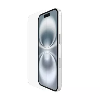 Protector de pantalla Belkin ScreenForce para iPhone 16 resistente a golpes y rayaduras