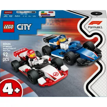 LEGO CITY 60464 F1 - Williams Racing y Haas F1 Coche de carreras