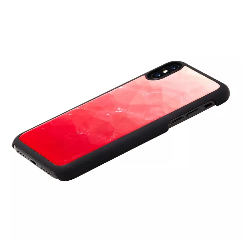 Funda para smartphone iKins para iPhone XS / XS S – pink lake y negra, funda protectora