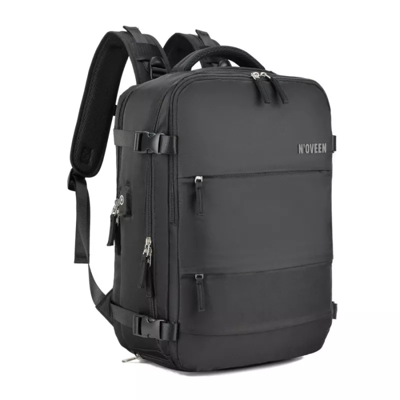 Mochila de viaje de cabina NOVEEN CTB400, 40x20x25 cm, negra
