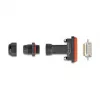 Conector macho DeLOCK D-Sub de 15 contactos con carcasa IP67 impermeable