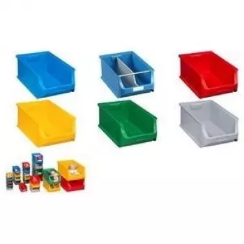 Caja de almacenamiento de plástico allit ProfiPlus Box 5 (tamaño 5, polipropileno, rojo, capacidad de carga 35 kg)