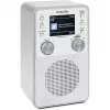 Radio digital TECHNISAT DigitRadio 317 blanca — recepción FM y DAB+, diseño de sobremesa compacto