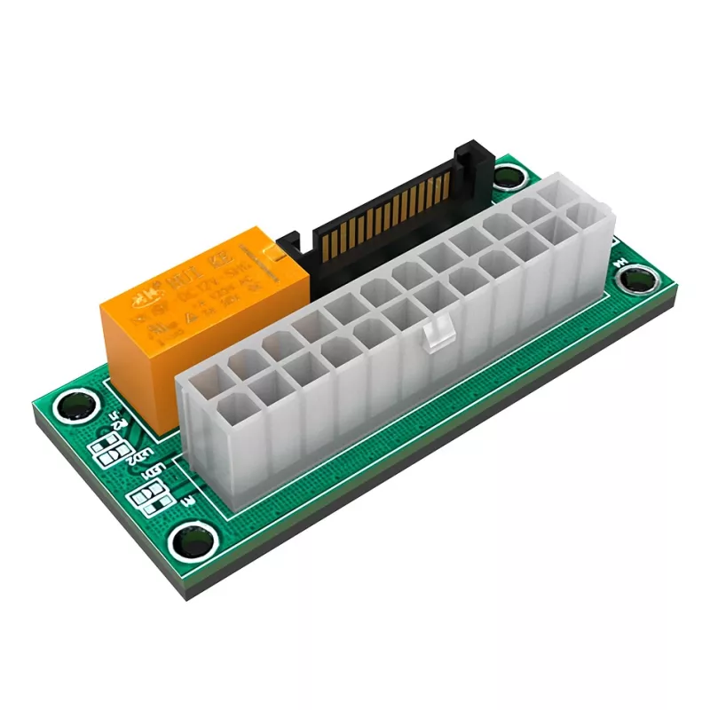 Placa adaptadora de alimentación Akasa AK-CBPW28-KT02 24 pines ATX a conector de alimentación SATA