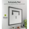 Soporte de pared fijo para TV WENTRONIC Goobay Ultraslim 70822 XL Negro para pantallas planas