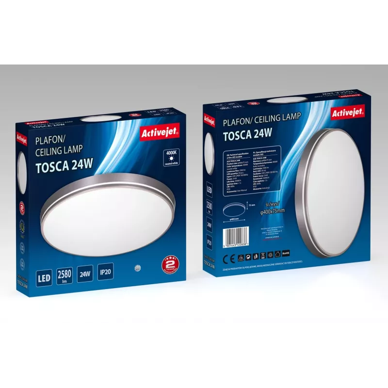 Activejet AJE-TOSCA Lámpara de techo LED 24W