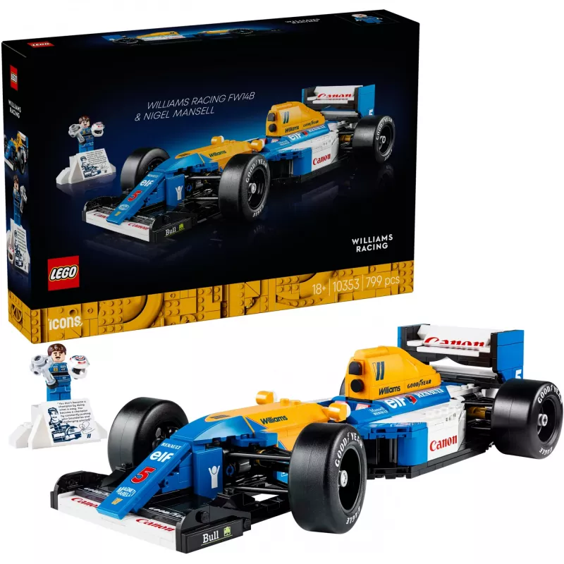LEGO ICONS 10353 Williams Racing FW14B y Nigel Mansell