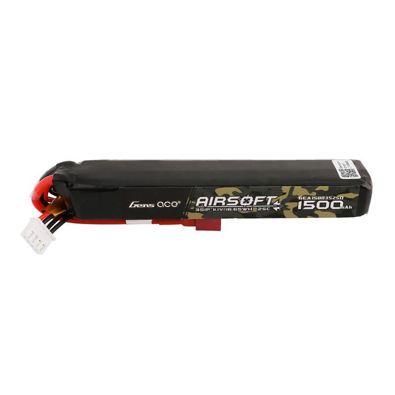Batería de polímero de litio (LiPo) Gens Ace GEA15003S25D 1500mAh 3S 11,1V 25C