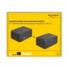 Estación de acoplamiento USB doble DeLOCK para 2 x SATA HDD SSD con función de clonación y lector de tarjetas
