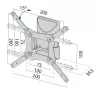Soporte de pared para TV hasta 37 pulgadas, 20 kg, TB-152E, VESA máx. 200x200