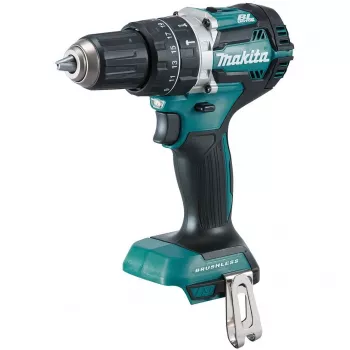 TALADRO ATORNILLADOR PERCUTOR MAKITA 18V LI-ION 54/30Nm SIN ESCOBILLAS SIN BATERÍAS NI CARGADOR. DHP484Z