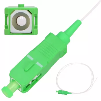 Pigtail SC/APC monomodo Extralink G.657.A1 900 µm FTTH 1,5 m, Easy Strip, blanco