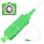 Pigtail SC/APC monomodo Extralink G.657.A1 900 µm FTTH 1,5 m, Easy Strip, blanco