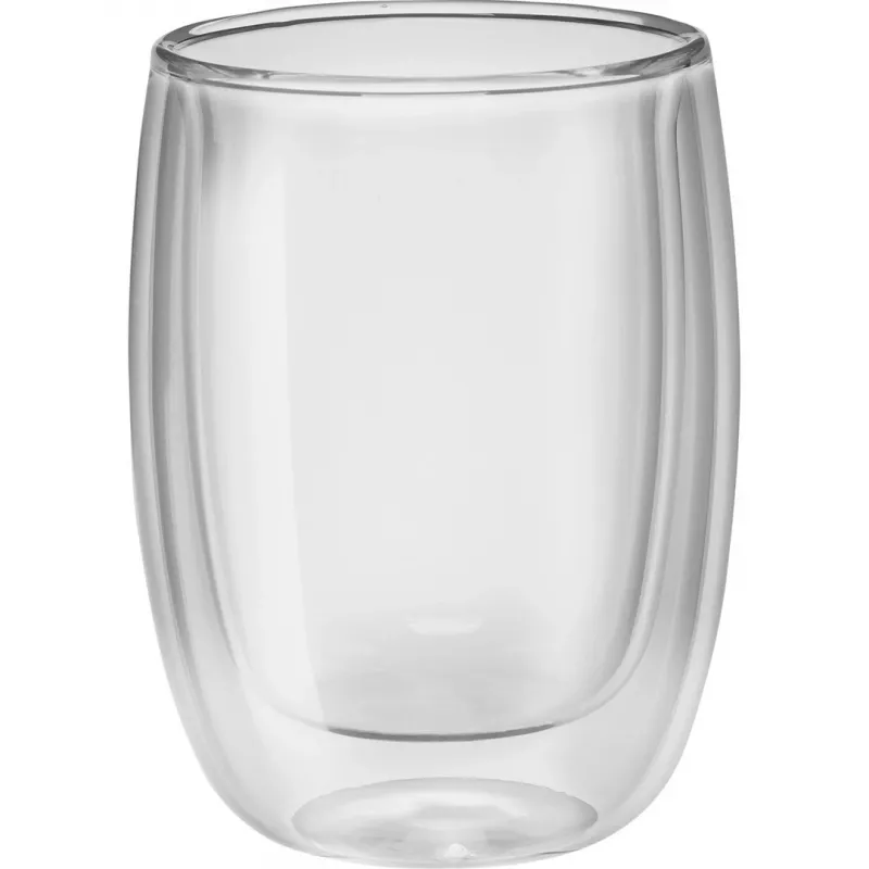 Recipiente de doble pared de vidrio borosilicato ZWILLING 39500-076, 200 ml, transparente, set de 2