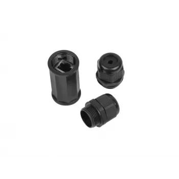 Adaptador de cable RJ-45 Lanberg AD-RJ45-OS6-IP67 negro