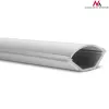 Maclean MCTV-575 cubrecables de suelo, 1,5 m, 43 x 23 mm, altura 23–32 mm, blanco, con cinta adhesiva