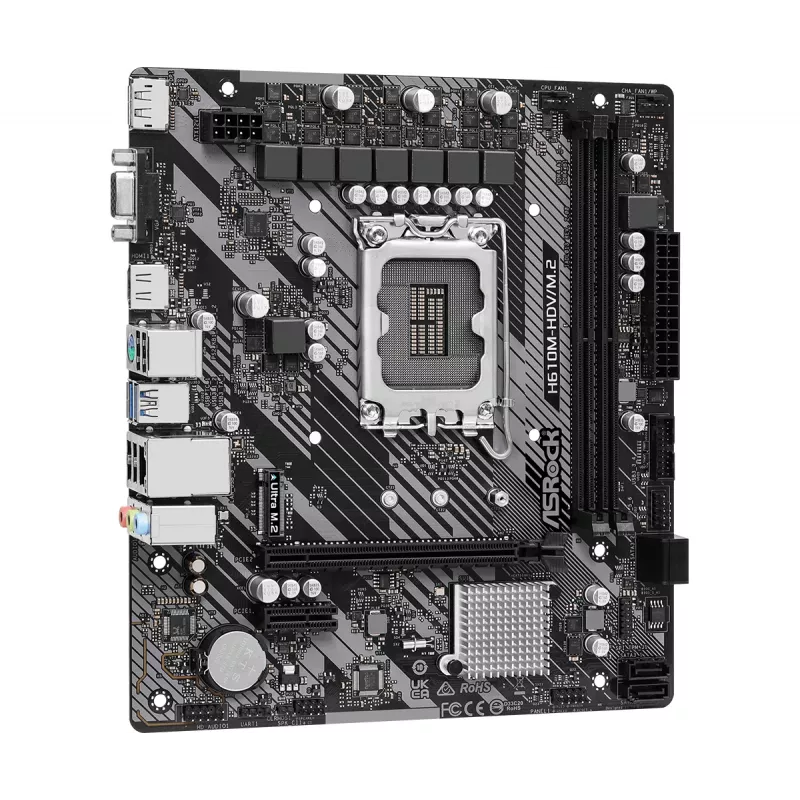 Placa base ASRock H610M-HDV/M.2 R2.0 LGA1700 DDR4 Micro-ATX