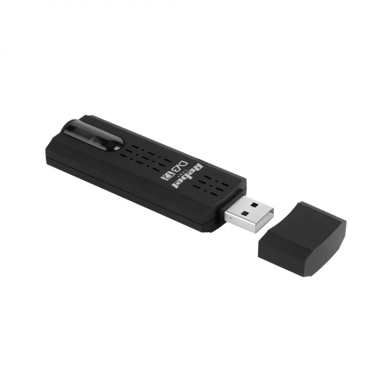 Sintonizador de TV digital Rebel Comp KOM1060 — receptor DVB-T2 HEVC