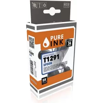 PURE INK EPST1291BK PI EPSON T1291 BX tinta black rebuilt 402 páginas chip 11,2ml (EPST1291BK) - Compatible - Negro