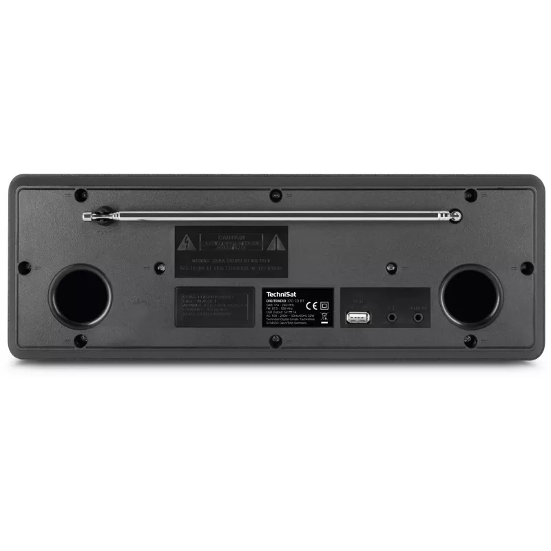 TechniSat DigitRadio 370 CD BT - sistema de audio - 2 x 5 vatios - negro
