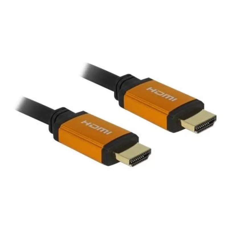 Cable HDMI DeLOCK 85729 2 m HDMI tipo A estándar negro dorado