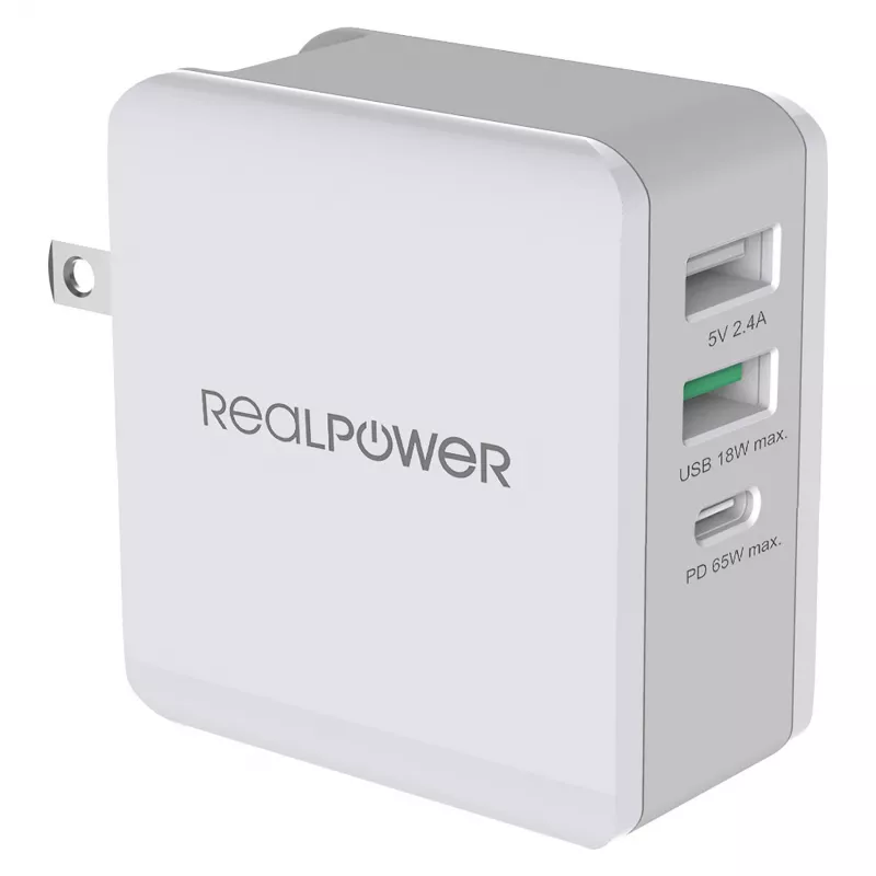 RealPower Cargador DeskCharge-65 Travel 65W