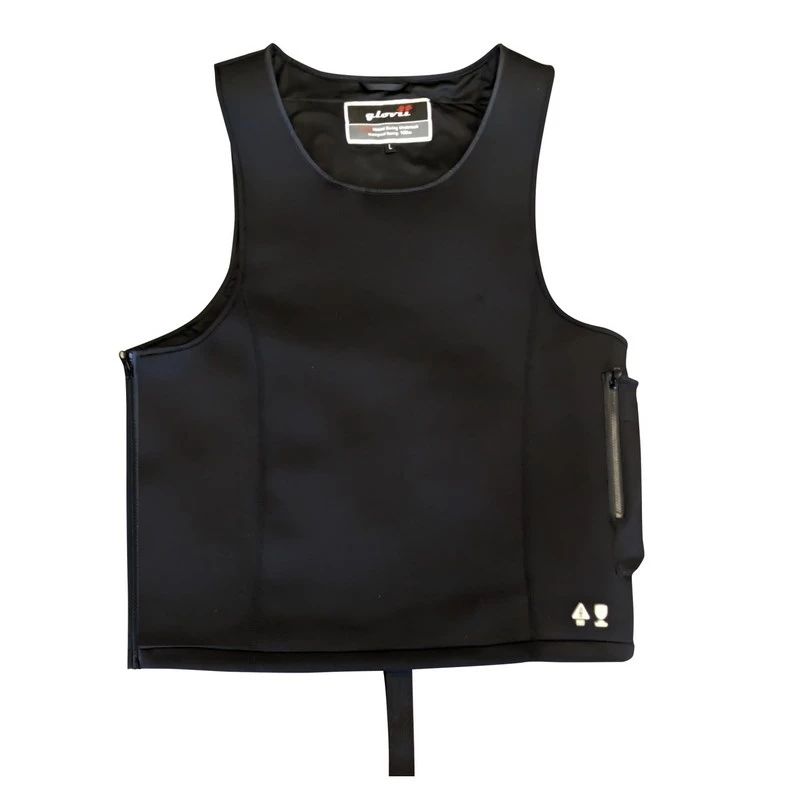 Glovii GMV1M chaleco para deportes acuáticos negro softshell