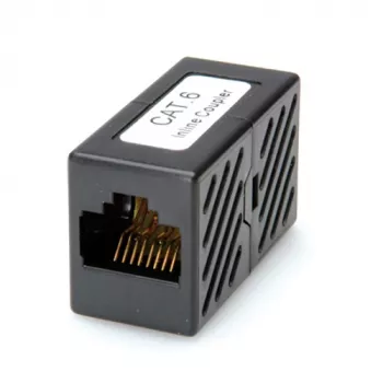 Acoplador modular RJ-45 ROLINE Cat.6 no apantallado negro