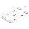 Soporte de barra en T para punto de acceso WLAN Lancom Systems LX-7000 para LX-7500 LX-7300, blanco, pack de 5