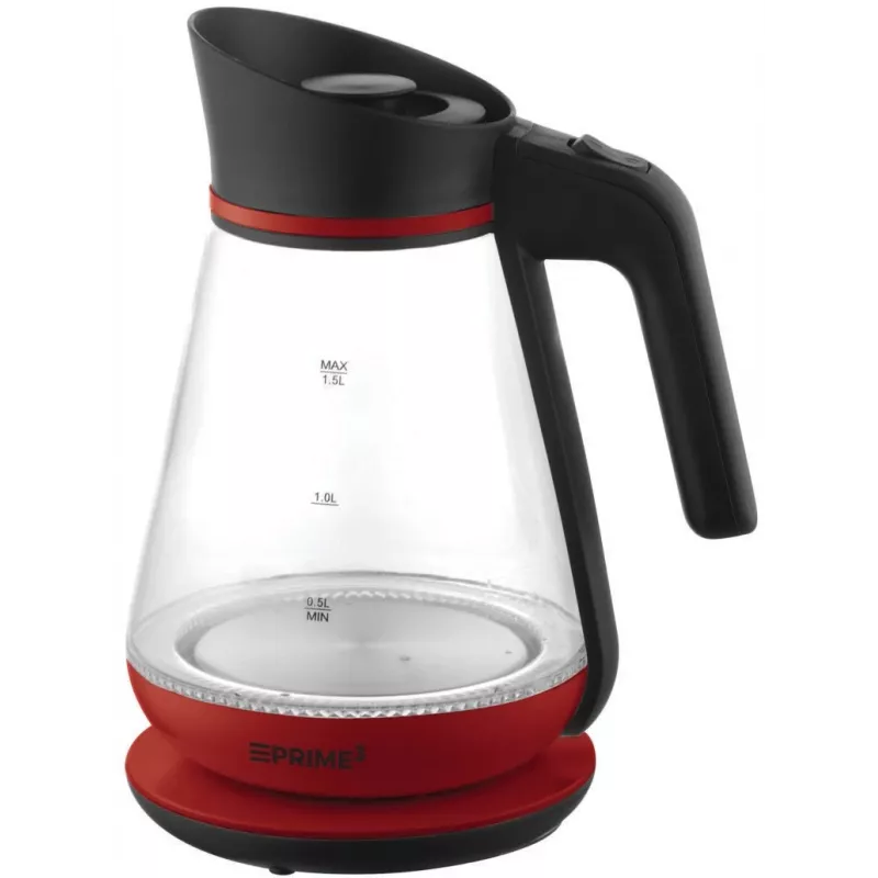 Hervidor PRIME3 1,5 L 2200 W rojo transparente