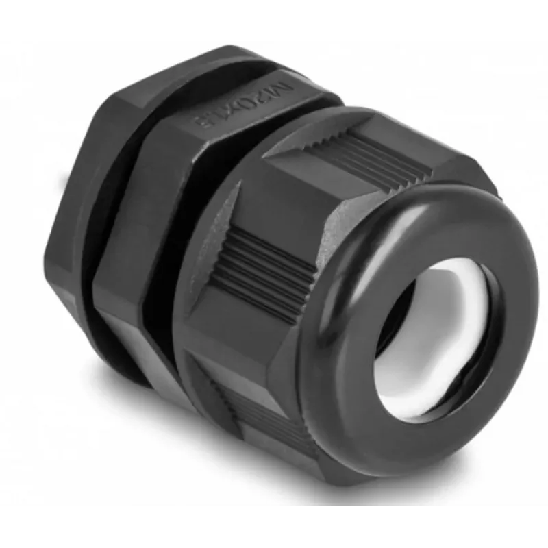 Prensaestopas DeLOCK EX M20 negro 2 uds. poliamida