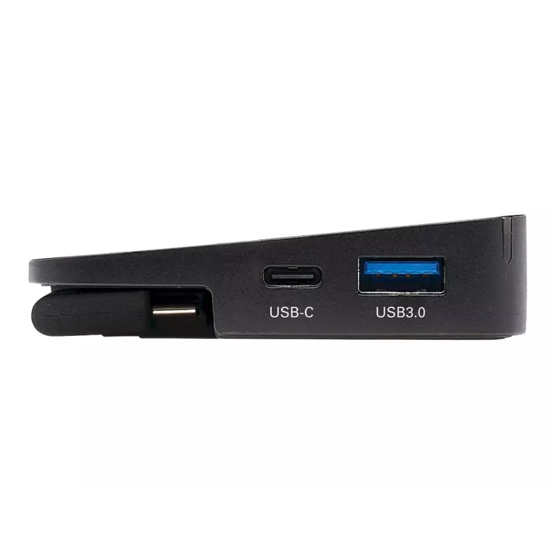 Eaton Tripp Lite U442-DOCK7D-B base de conexión USB-C para tres monitores, USB-C 3,1 / Thunderbolt 3, 4K HDMI y DisplayPort, VGA, USB-A/C, GbE, 100 W PD, negra