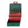 Juego de brocas Metabo HSS Cobalt 19 piezas DIN 338, vástago cilíndrico