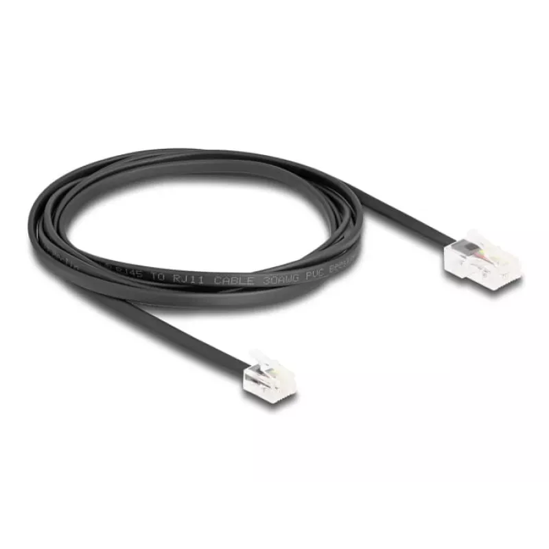 Cable de teléfono DeLOCK 88036 RJ45 a RJ11 2 m negro