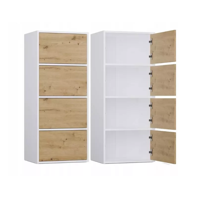 Cómoda ALMA blanca/roble artisan