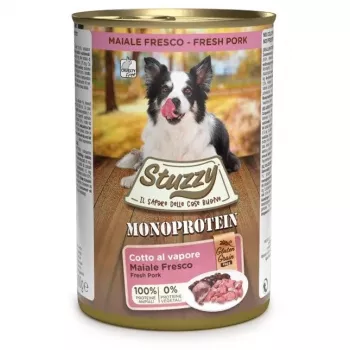 STUZZY Monoprotein cerdo - Comida húmeda para perros - 400 g