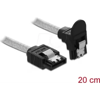 Cable SATA DeLOCK 85344 0,2 m negro transparente