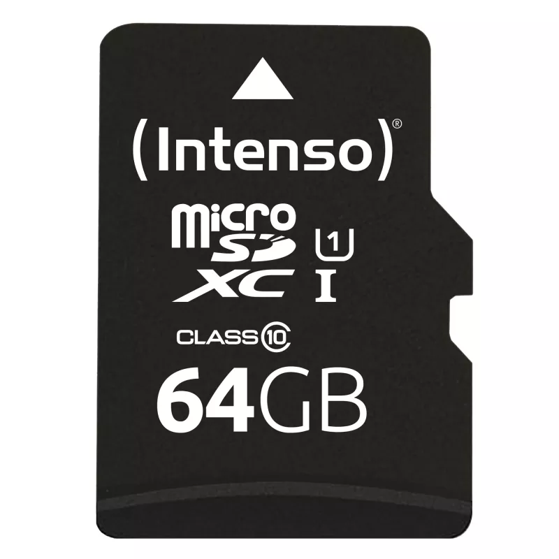 Tarjeta de memoria Intenso 64GB MicroSDXC UHS-I Class 10 3423490