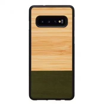 Funda para smartphone man and wood para Galaxy S10 — Bamboo Forest negra