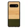 Funda para smartphone man and wood para Galaxy S10 — Bamboo Forest negra