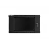 Armario de instalación de pared Lanberg 19'' 6U 600x600mm negro (puerta de cristal)