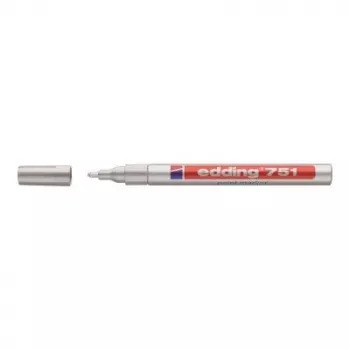 Rotuladores Edding e-751 blanco punta fina, pack de 2, tinta blanca