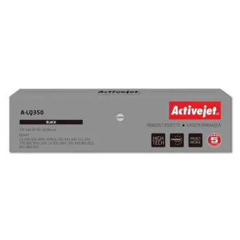 Activejet A-LQ350 cinta (sustituto de Epson S015633; Supreme; 2.500.000 caracteres; negro)