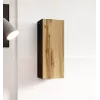 Conjunto de armarios de salón Cama VIGO 13 negro/roble wotan