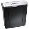 Destructora de documentos PEACH PS400-02, corte en tiras, ancho de trabajo 22 cm, corte 7 mm, negro/plata