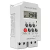 Temporizador electrónico para carril DIN QOLTEC PC0629 — alimentación 24V, salida 16A
