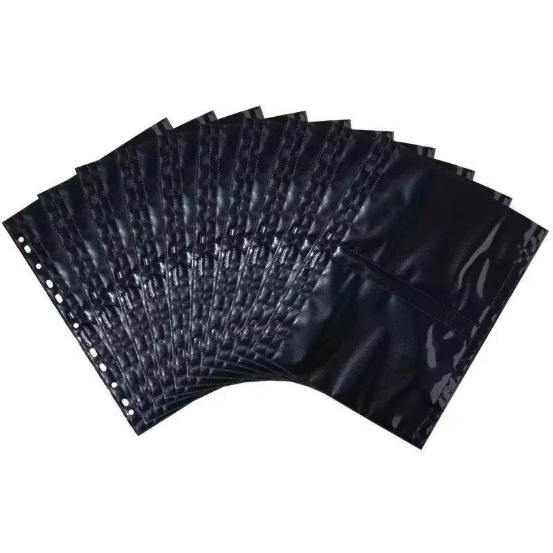 Fundas para fotos HERMA Fotophan 13x18 cm Horizontal negro 10 uds.