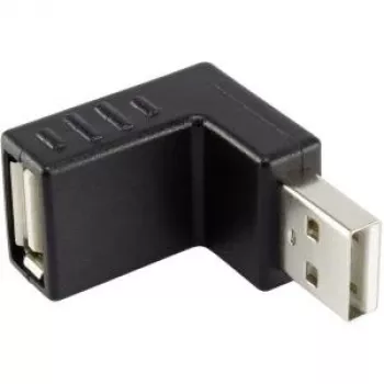 Adaptador USB Renkforce 29212C30 — conector macho USB Type-A (en ángulo) a USB Type-W 2.0, 5 V 0,5 A