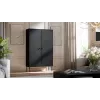 Armario de almacenaje Cama Meble PALAZZO BIS 100x39x166 negro mate, de suelo a pared