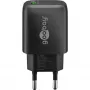 Cargador rápido USB-A QC (18 W) (negro)